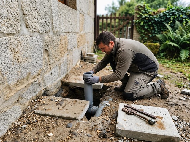 Eliminación de gas radón en casas de piedra de Soutomaior
