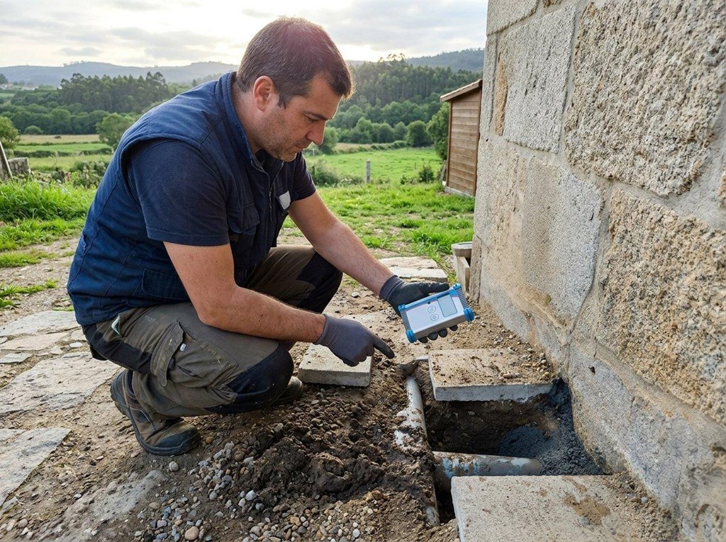 Foto 1 Especialistas en medición de gas radón en viviendas rurales de Fornelos de Montes