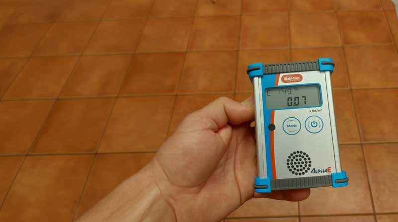 Medición de gas radón en Pontevedra